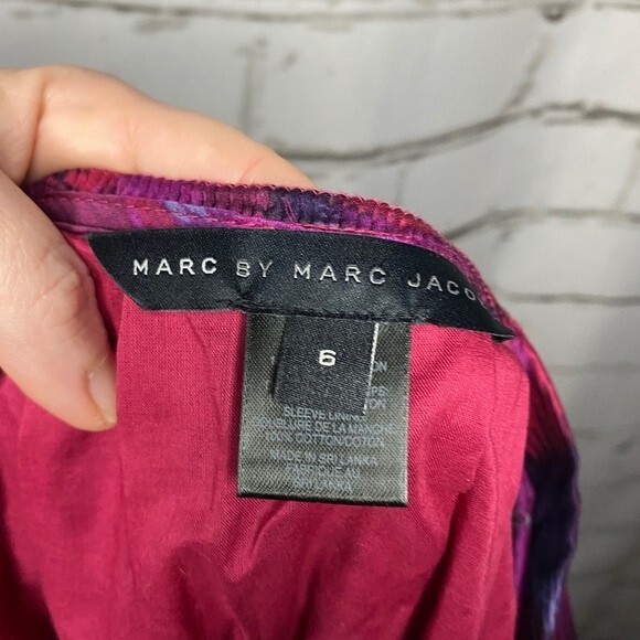 NWT Marc by Marc Jacobs Berry Pan Collar Dress Twee Size 6 - Picture 4 of 7